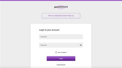jackpot city casino log in.
